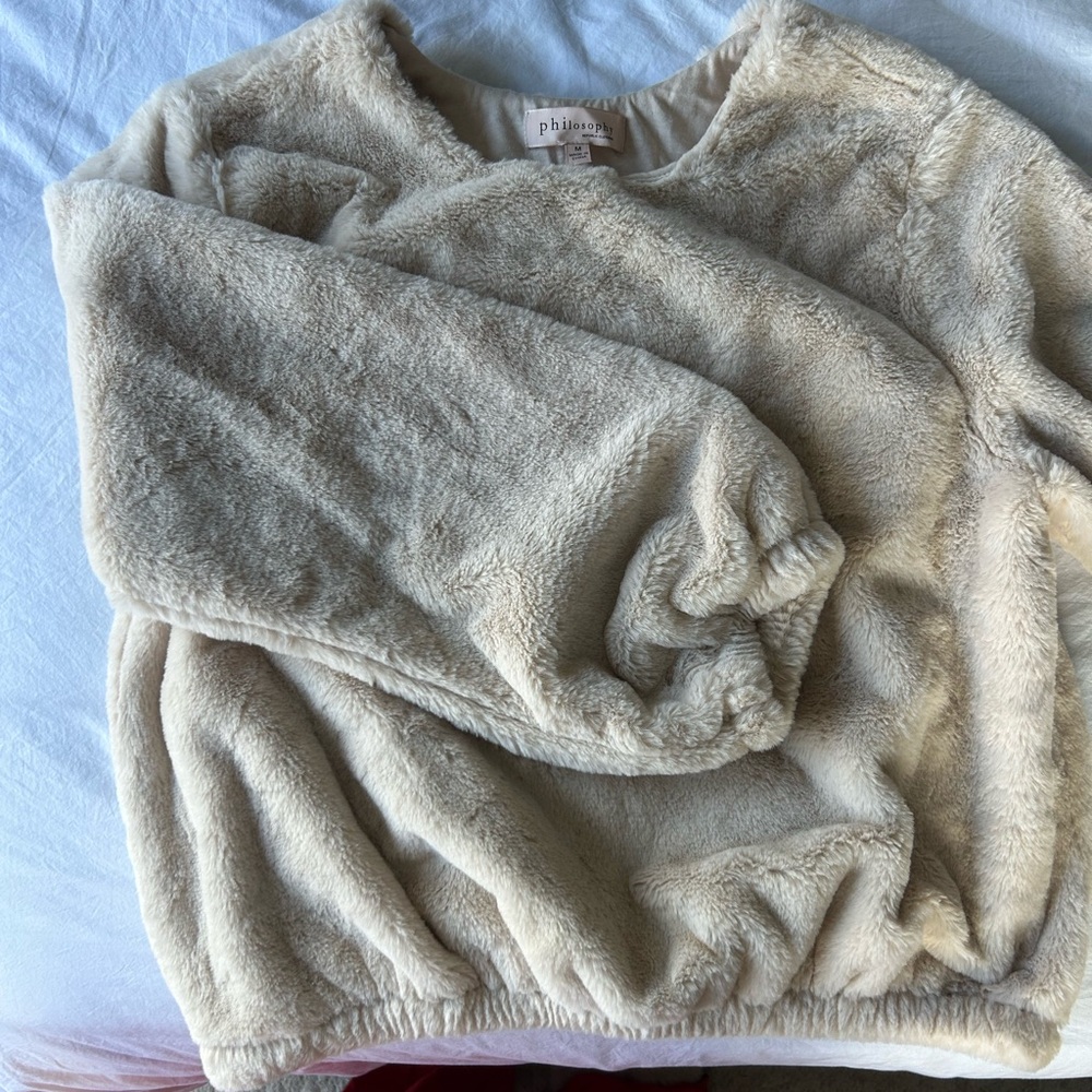 furry sweater